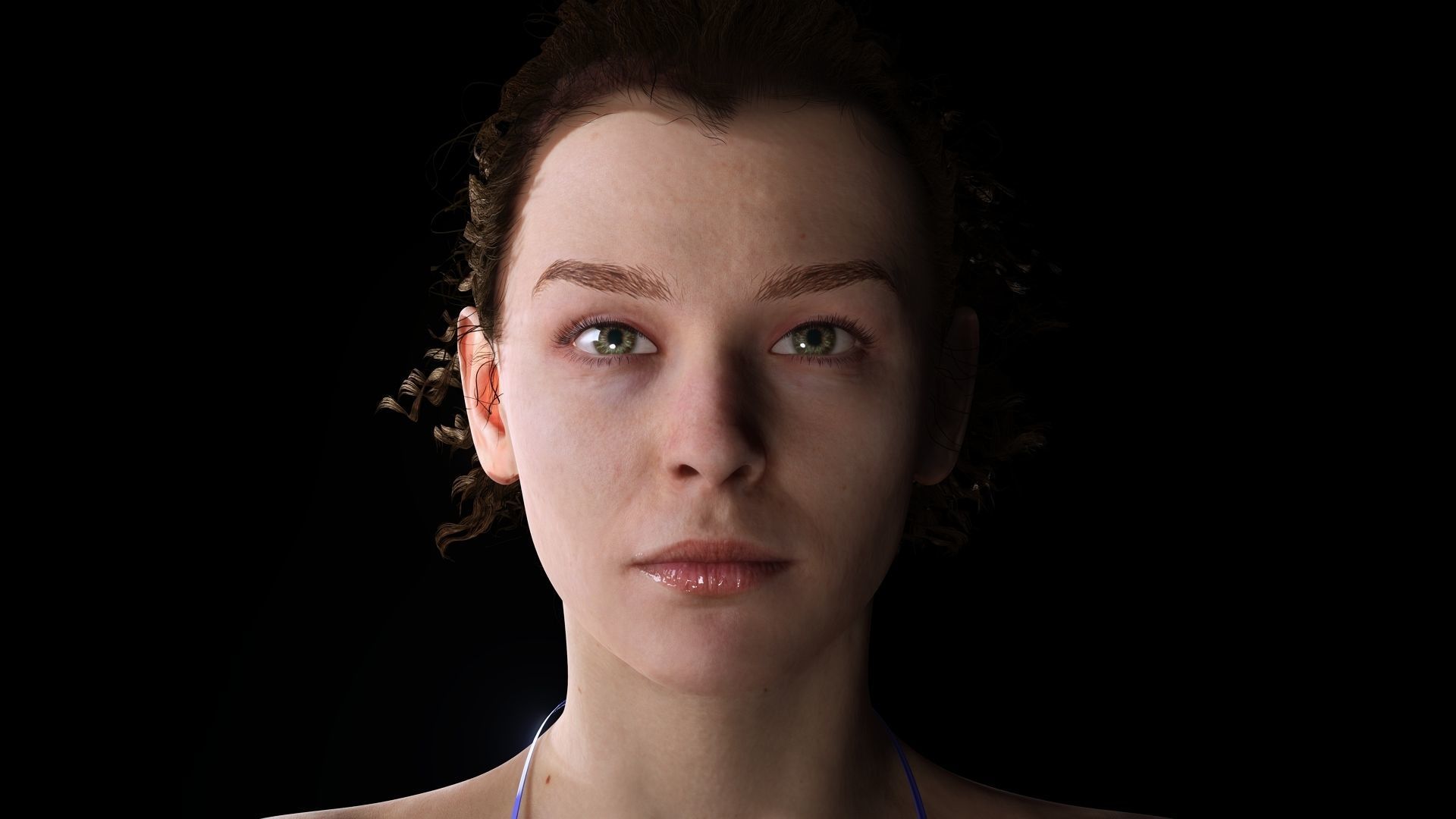 Jacqueline - Realistic Woman Scanned Female Clean Low-poly 3D model_11
