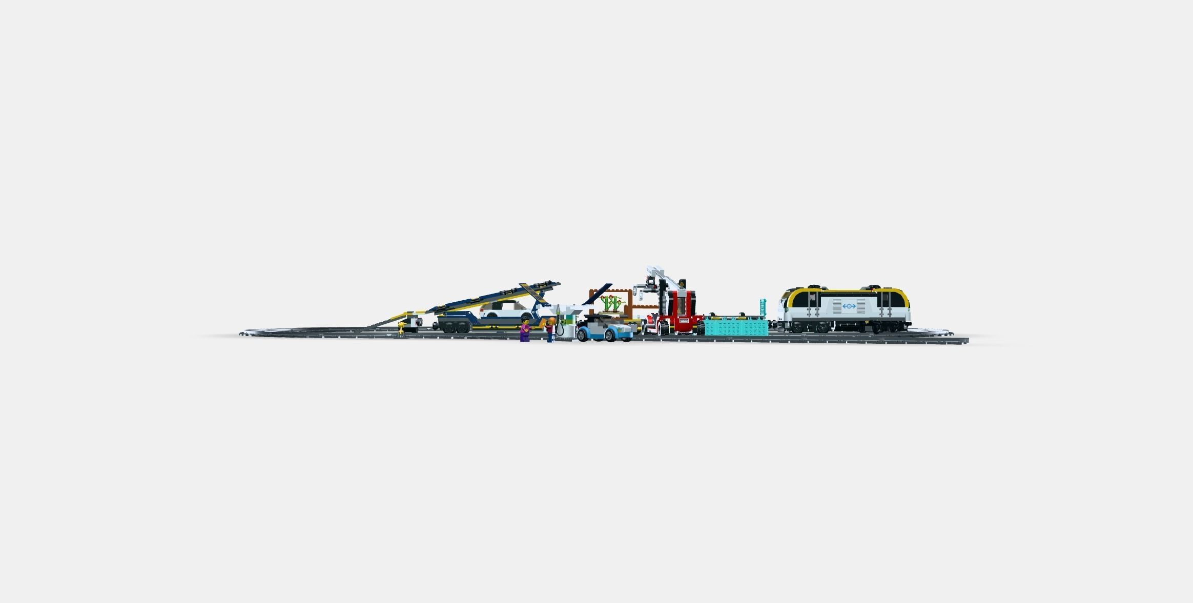 LEGO City Freight trains 3D model_9