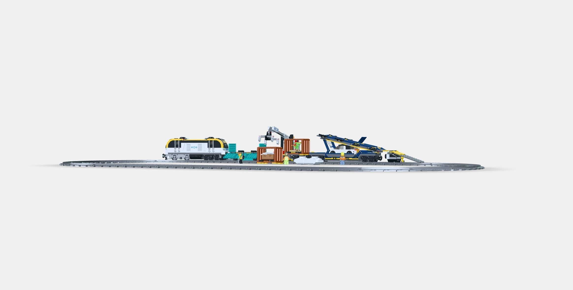 LEGO City Freight trains 3D model_4