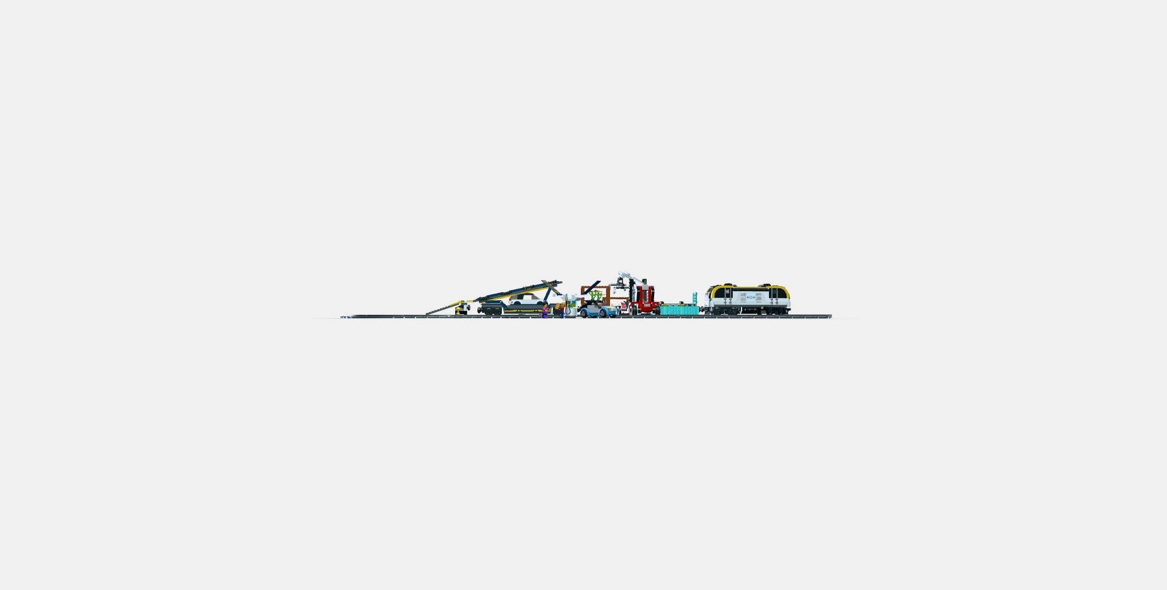 LEGO City Freight trains 3D model_2