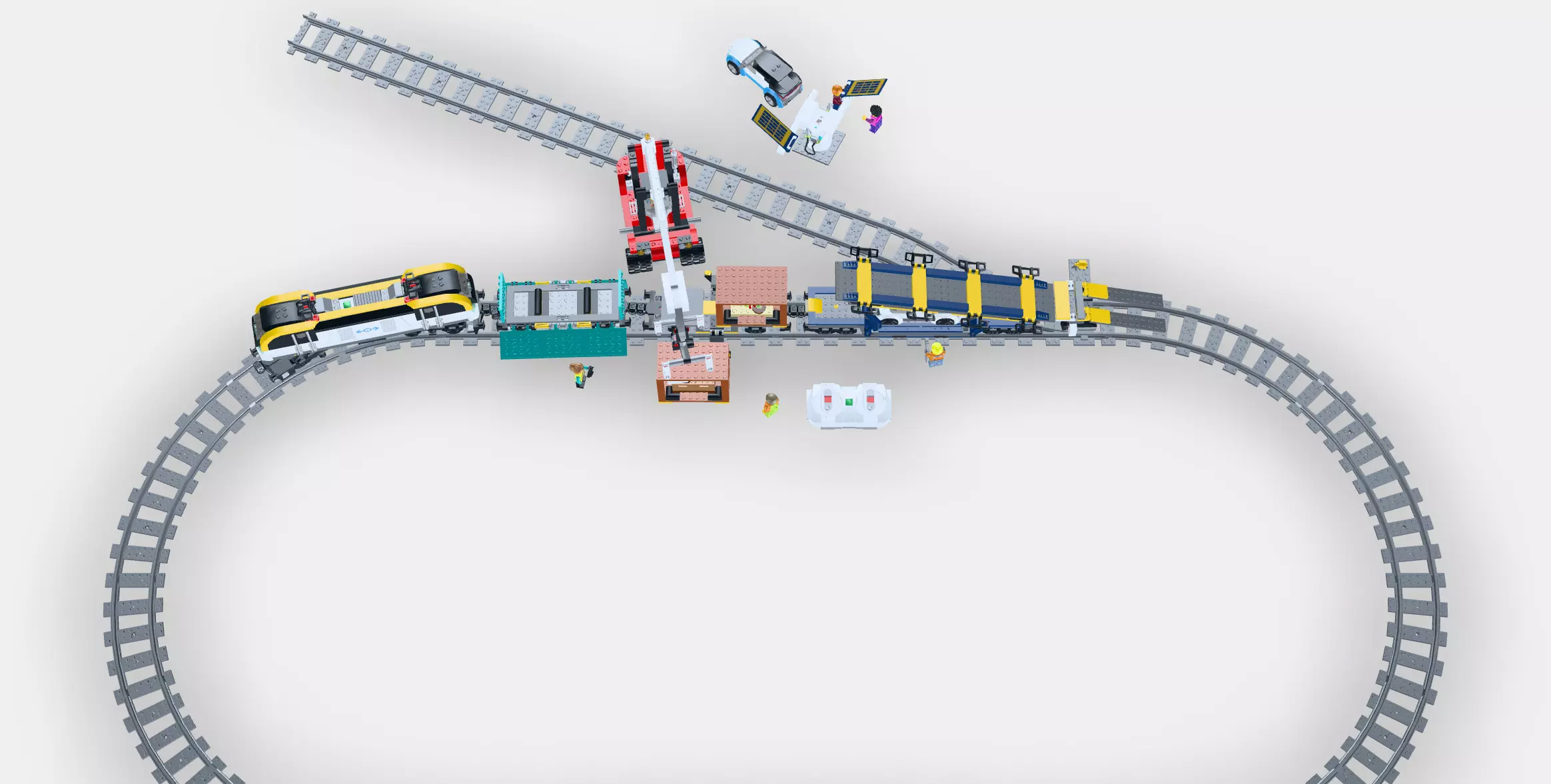 LEGO City Freight trains 3D model_0