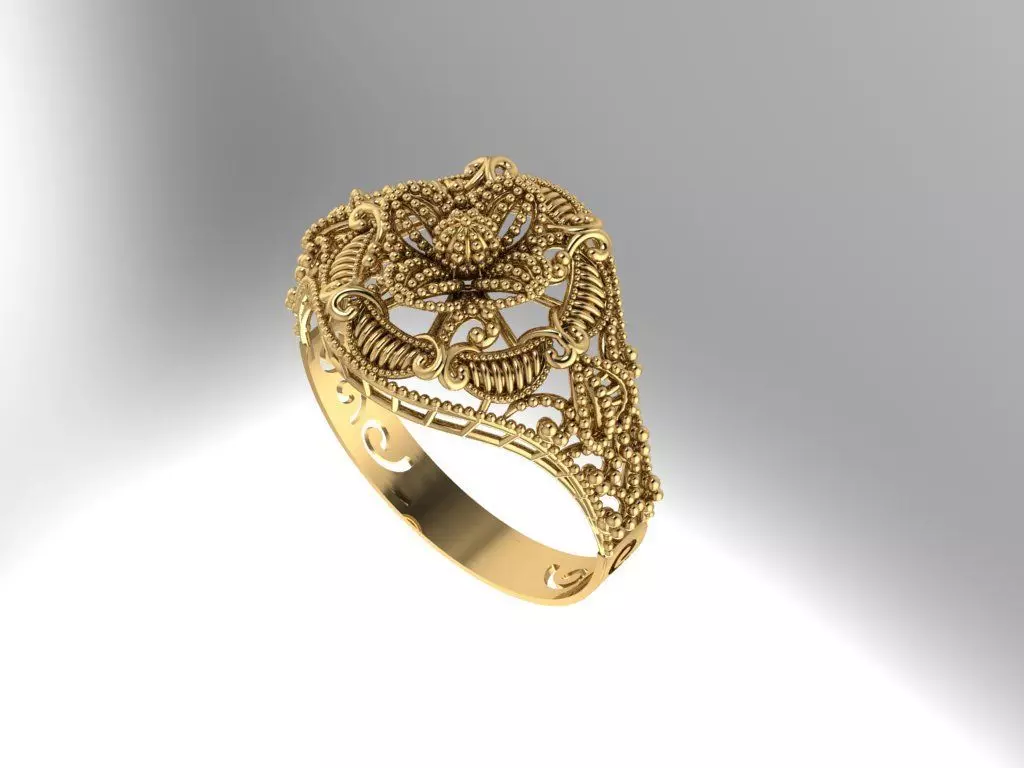 Gold Ring 8 3D print model_0