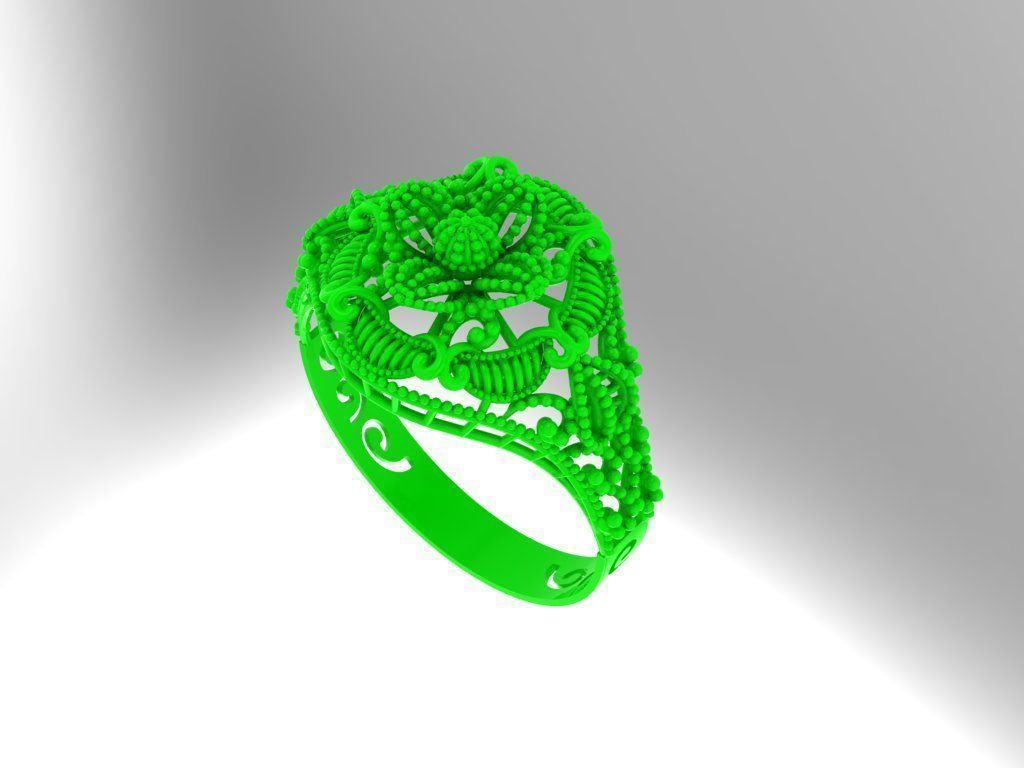 Gold Ring 8 3D print model_3
