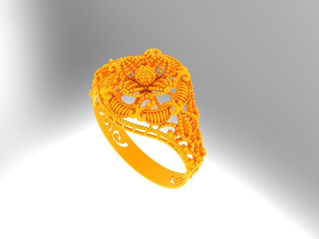 Gold Ring 8 3D print model_2