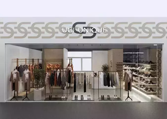 LUXURY CLOTHING STORE INTERIOR DESIGN 3D model