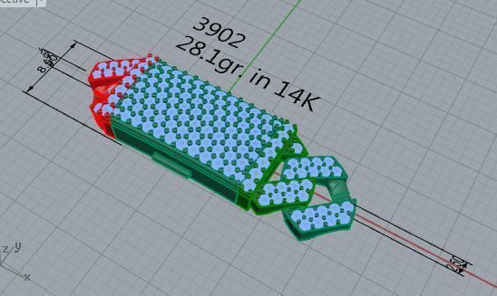 Cumin Chain Pave Bracelet 3902 3D print model_7