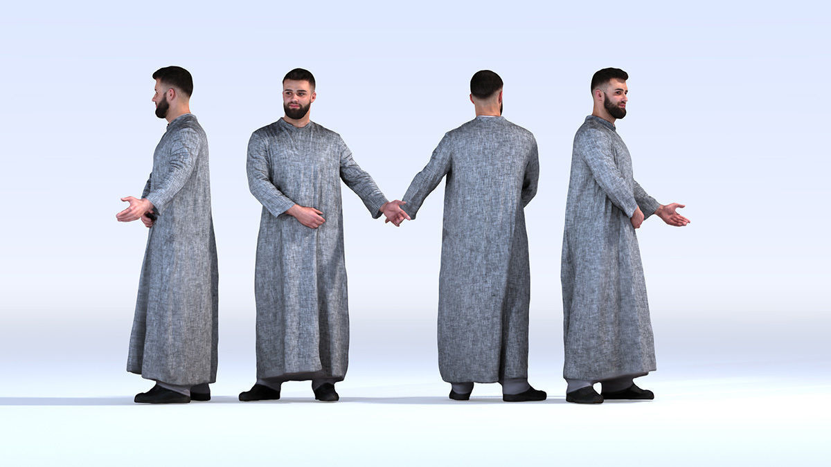 Dosch 3D - People - Arab Vol 1 3D model_9