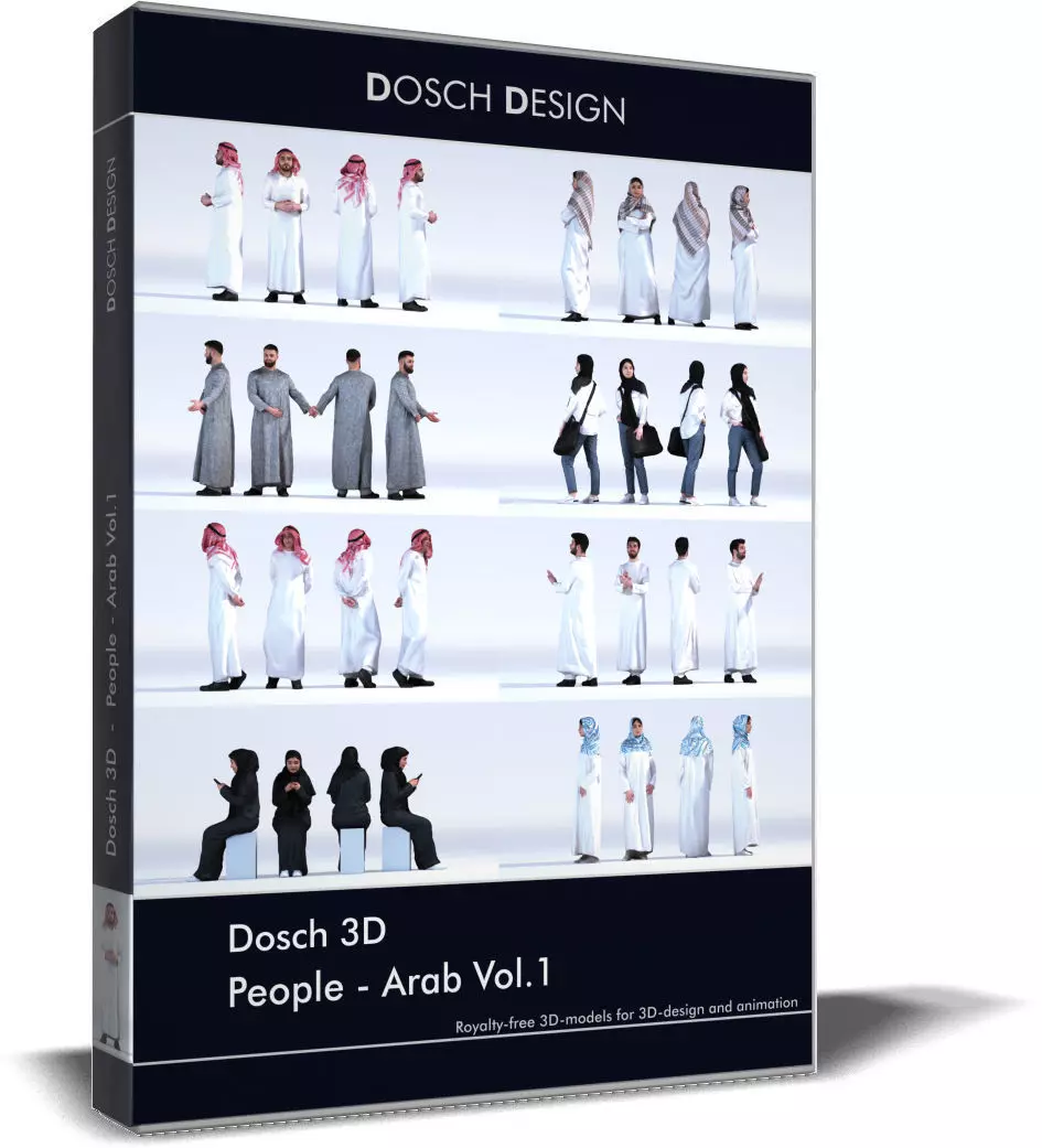 Dosch 3D - People - Arab Vol 1 3D model_0