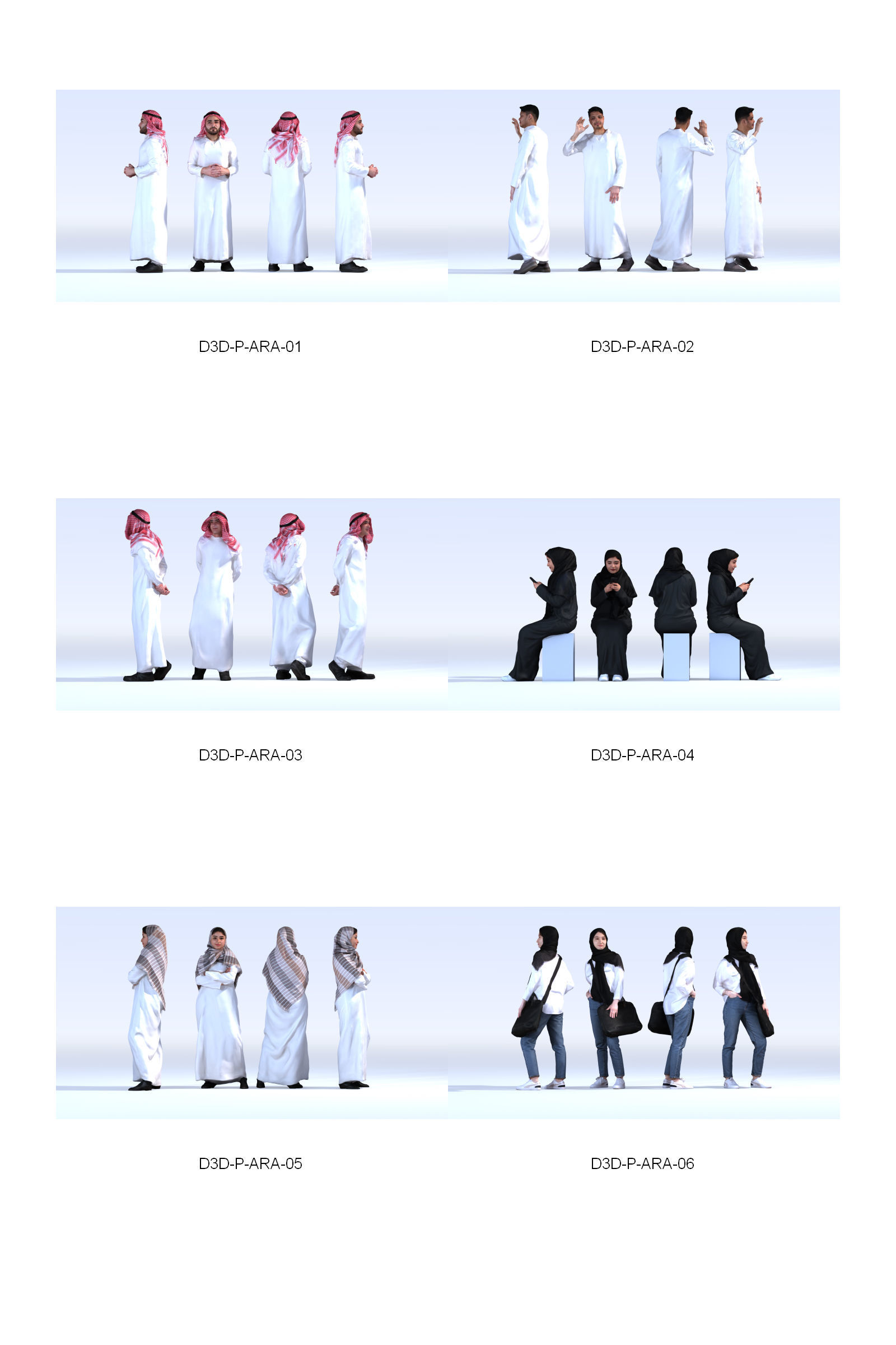 Dosch 3D - People - Arab Vol 1 3D model_11