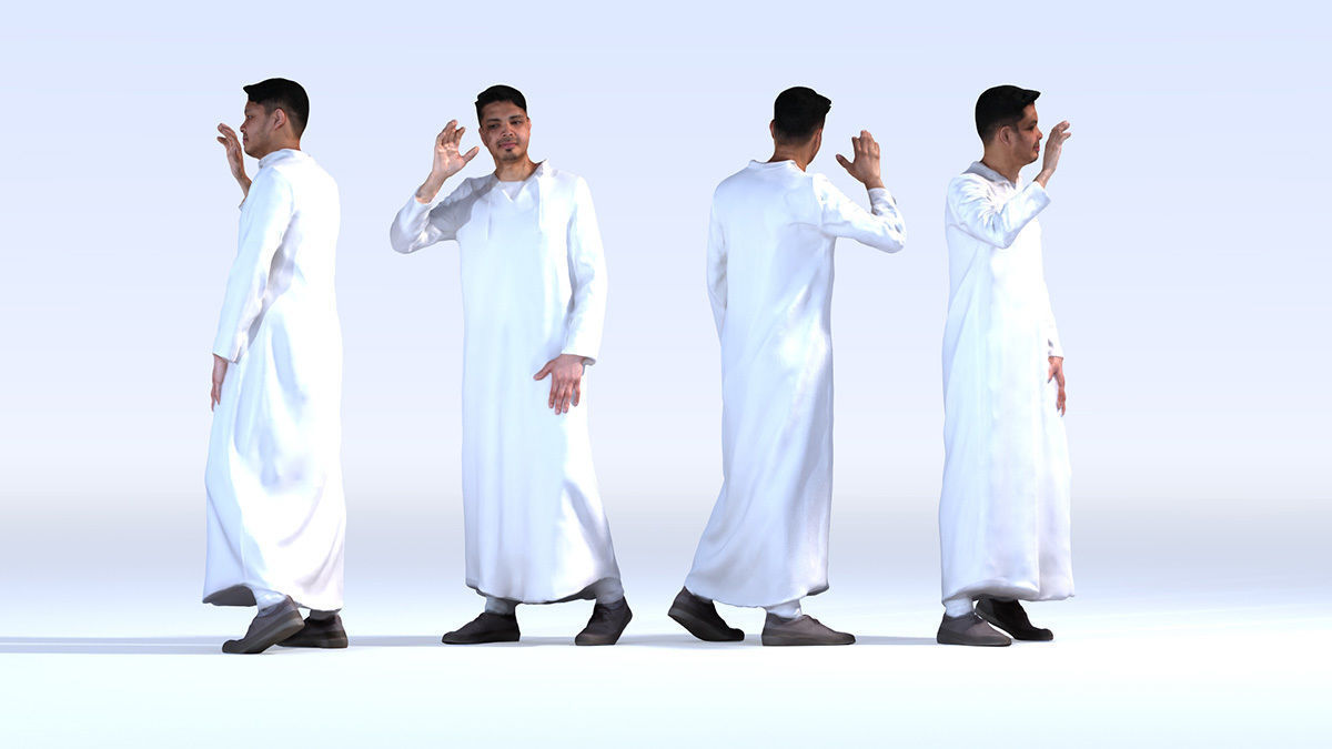 Dosch 3D - People - Arab Vol 1 3D model_2