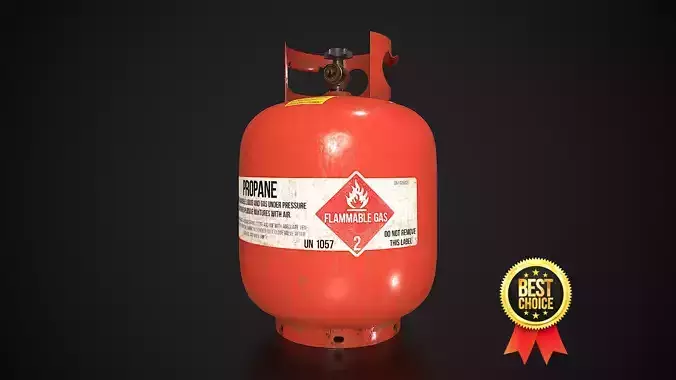 Propane Tank usage dirty red