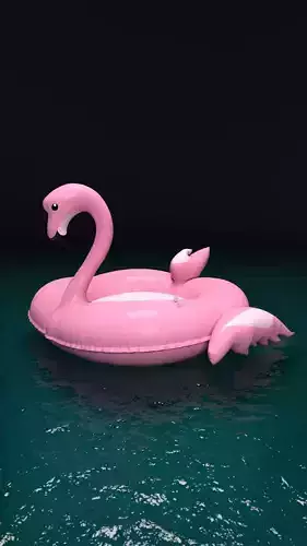  Inflatable flamingo