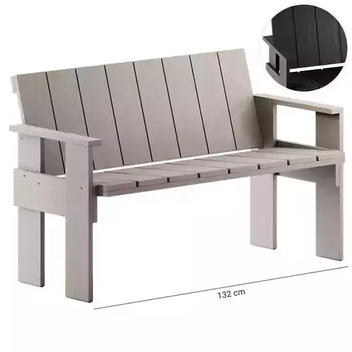 Crate Dining Bench by Hay