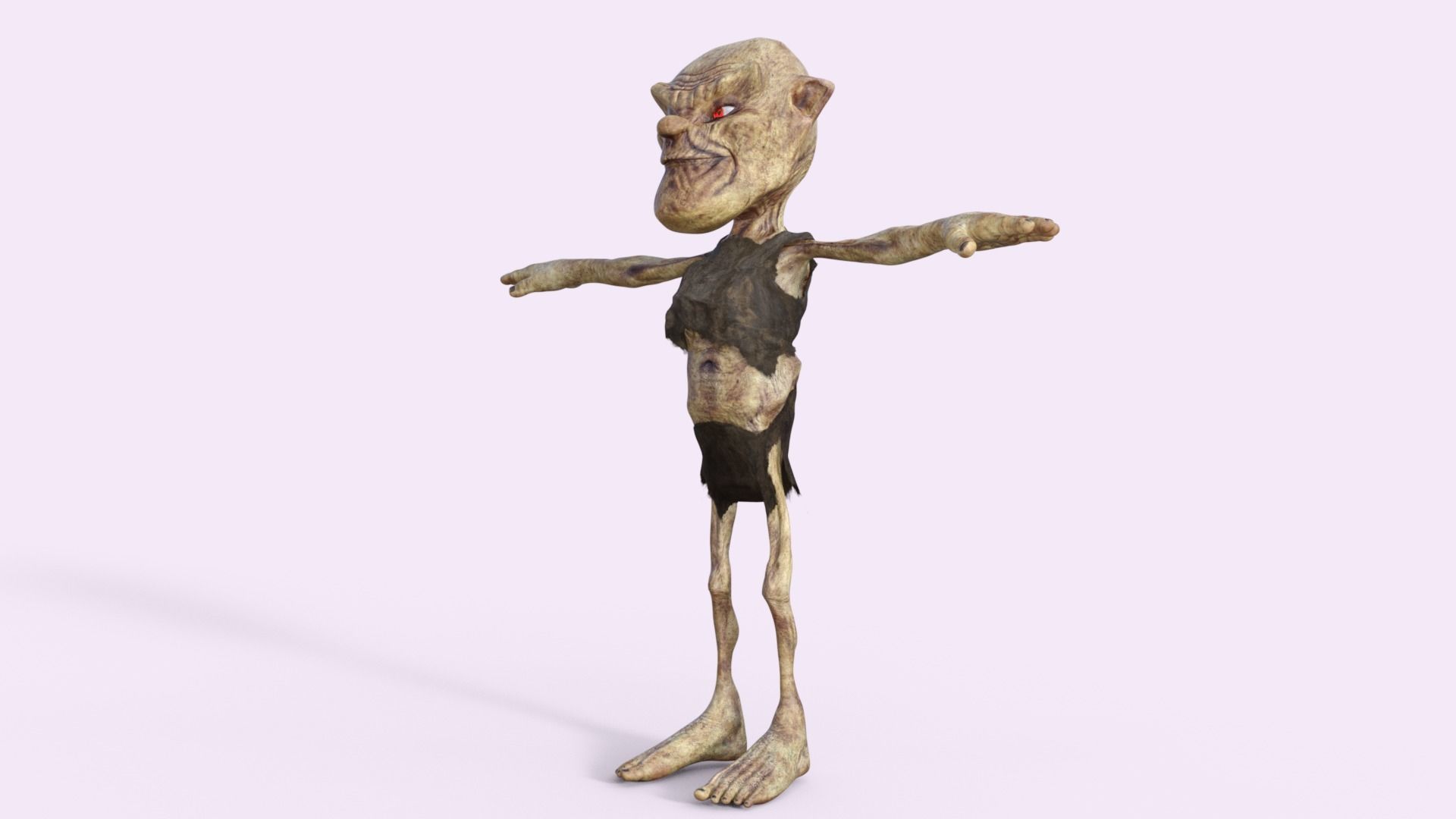 Scary Zombie  Rigged 3D model_29