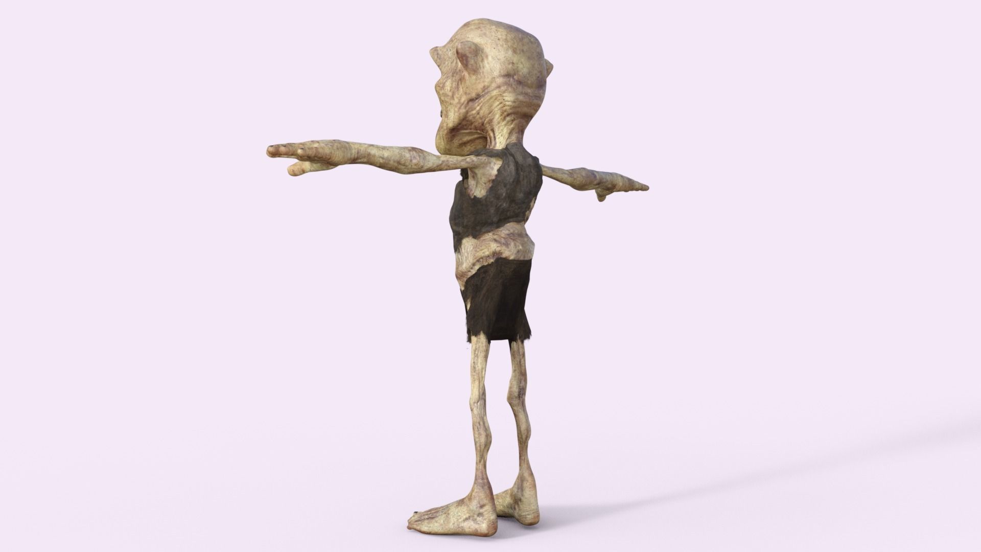 Scary Zombie  Rigged 3D model_24