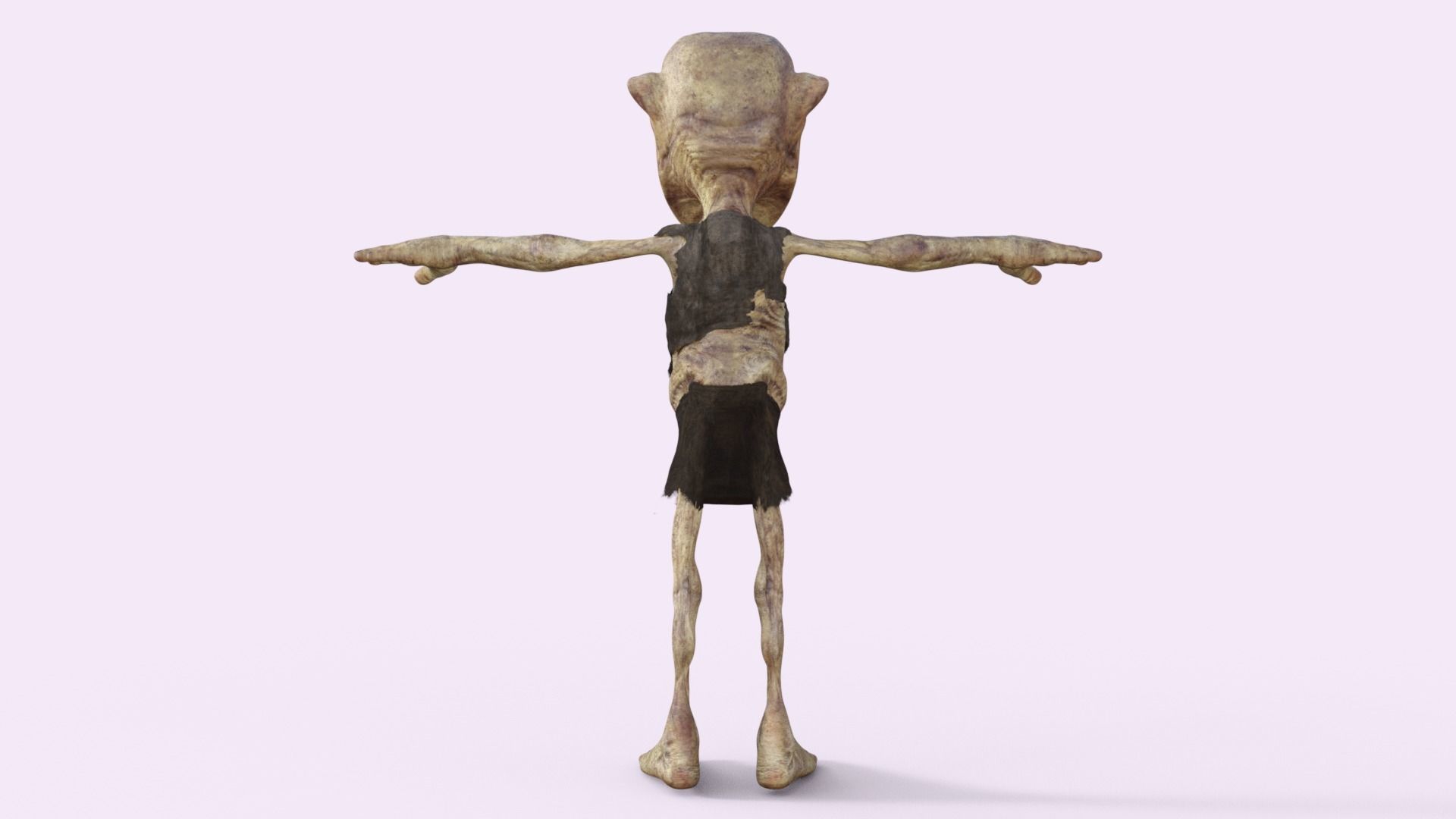 Scary Zombie  Rigged 3D model_27