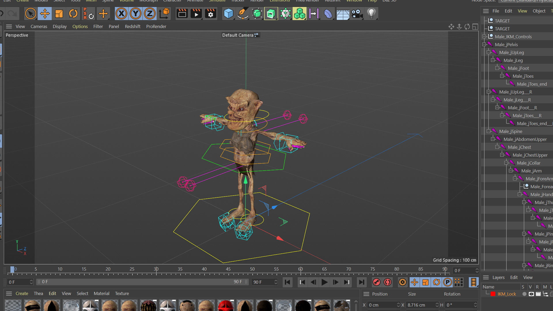 Scary Zombie  Rigged 3D model_37