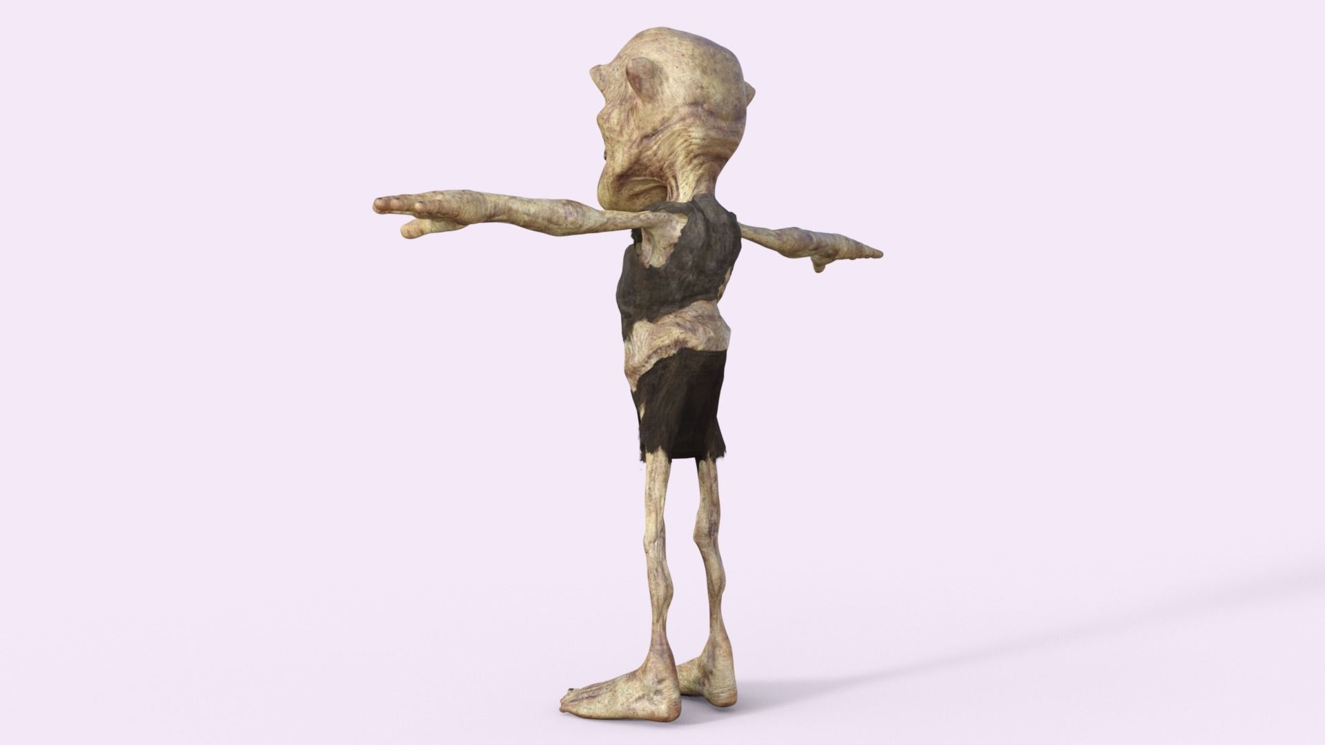 Scary Zombie  Rigged 3D model_32