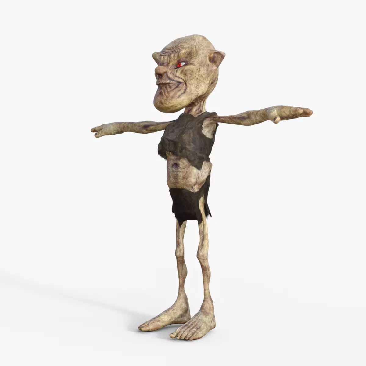 Scary Zombie  Rigged 3D model_0