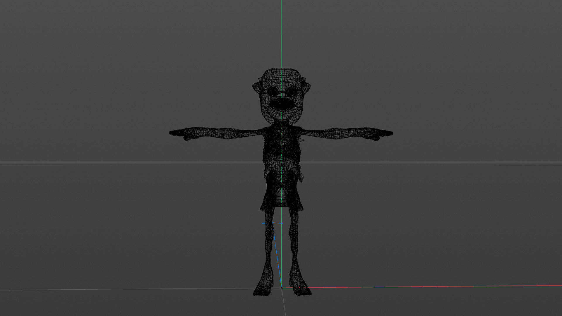 Scary Zombie  Rigged 3D model_36