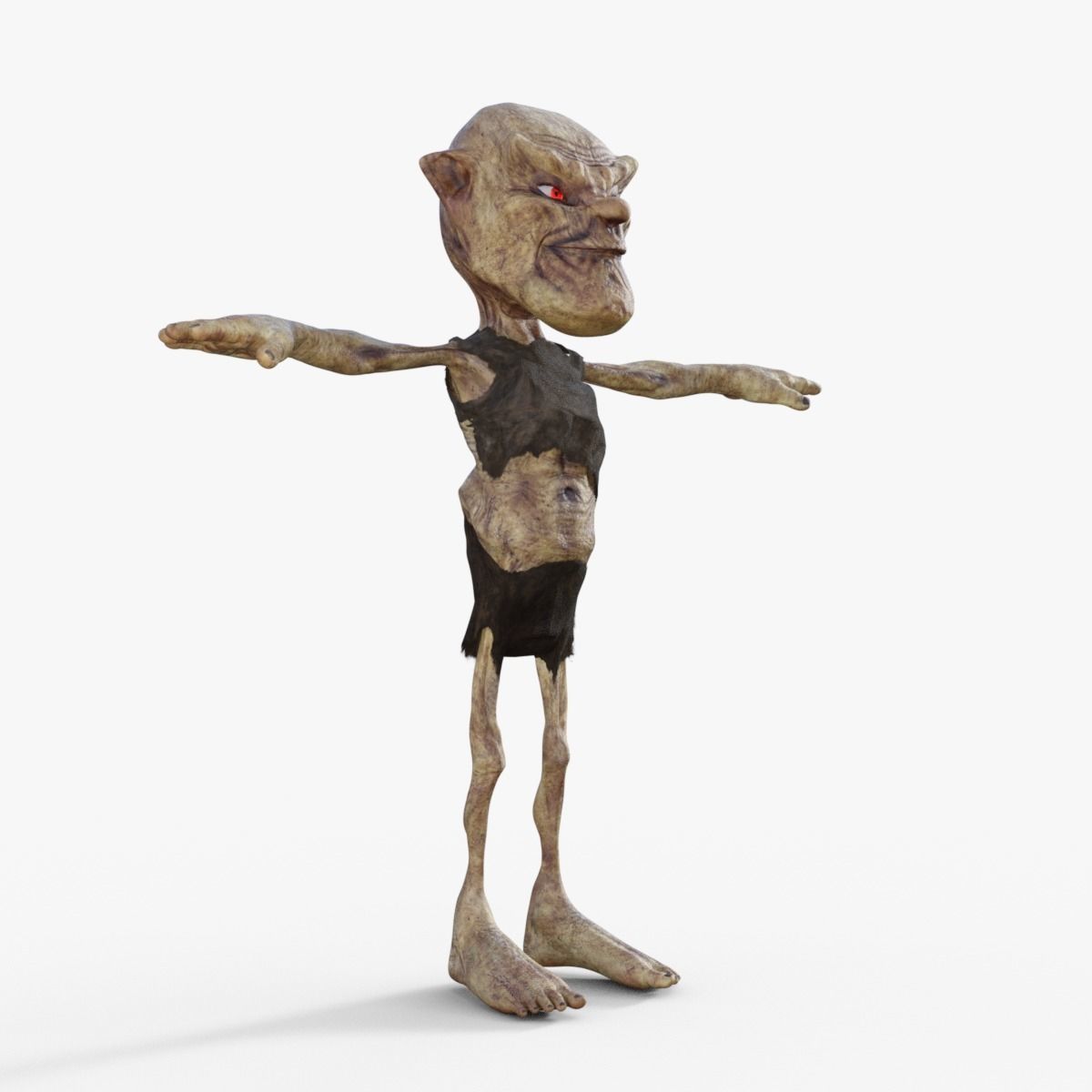 Scary Zombie  Rigged 3D model_7