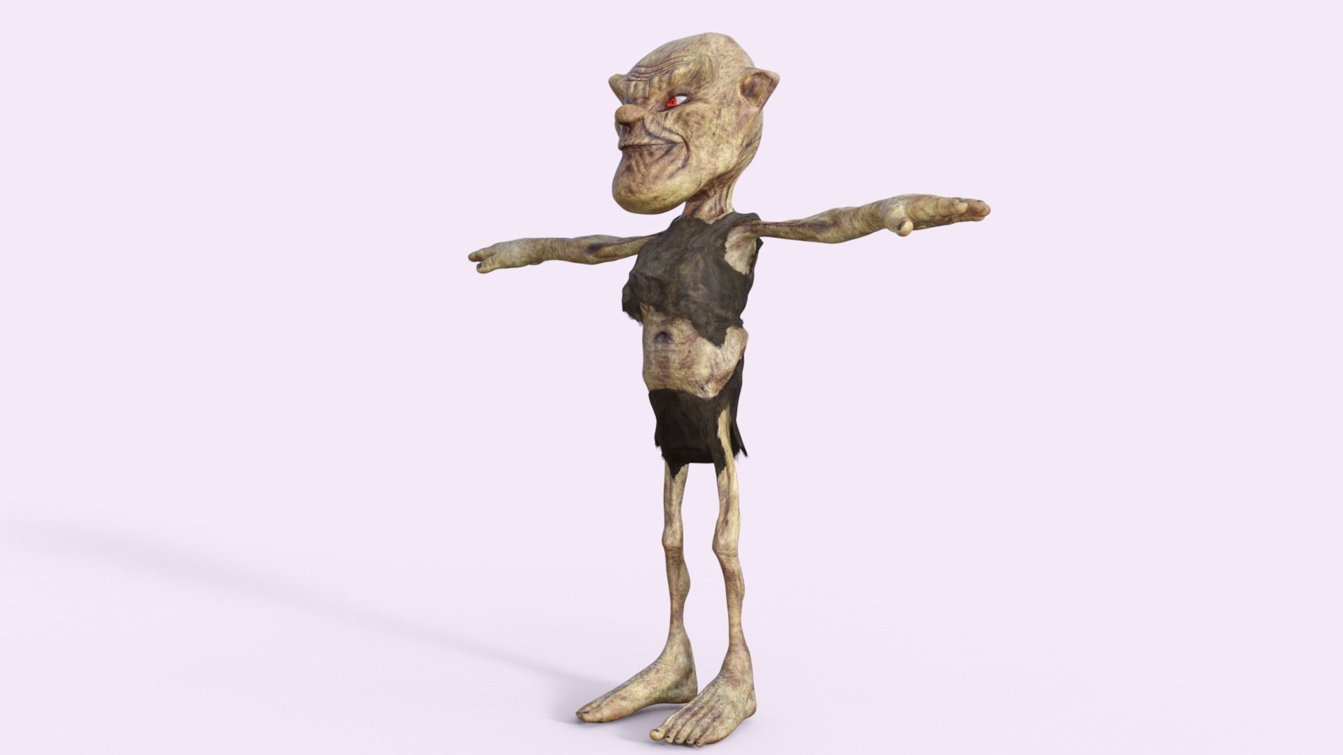 Scary Zombie  Rigged 3D model_33
