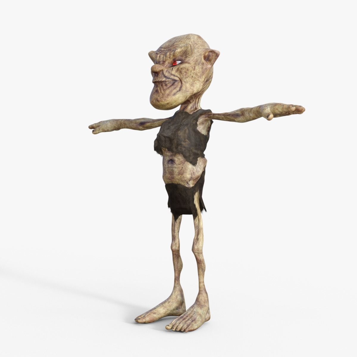Scary Zombie  Rigged 3D model_9
