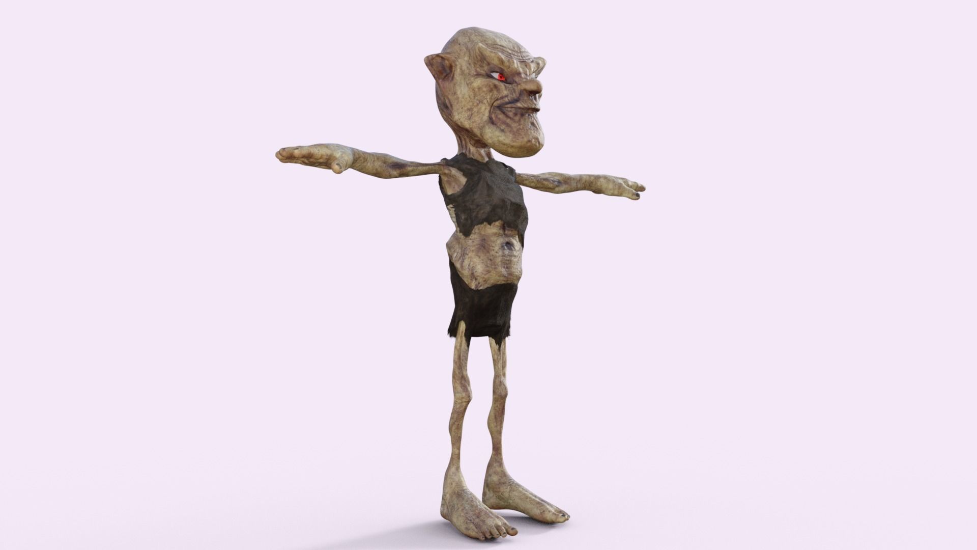 Scary Zombie  Rigged 3D model_35