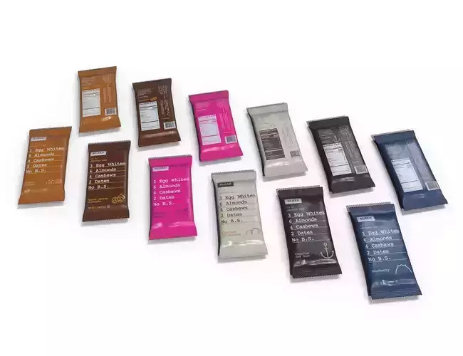 Protein Bars Low-poly 3D model