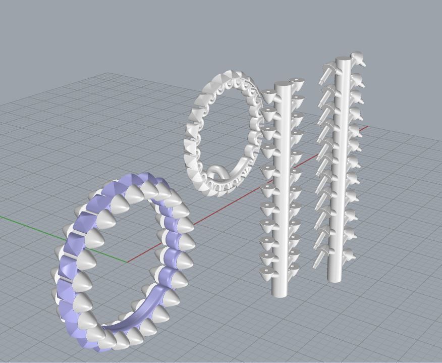 CLASH  Fashion Rings 3D print model_9