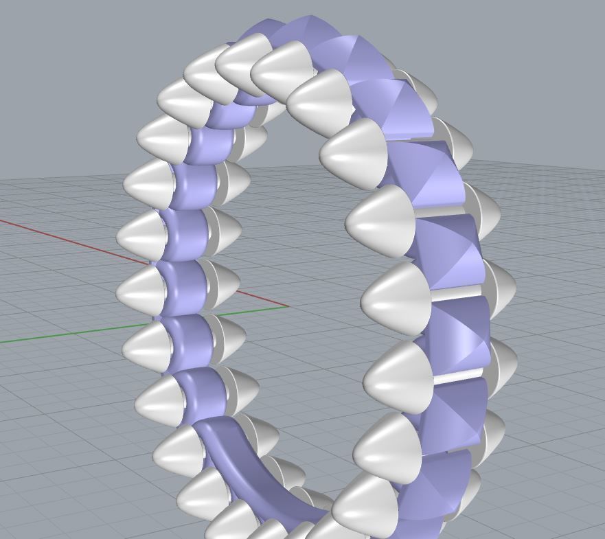 CLASH  Fashion Rings 3D print model_6