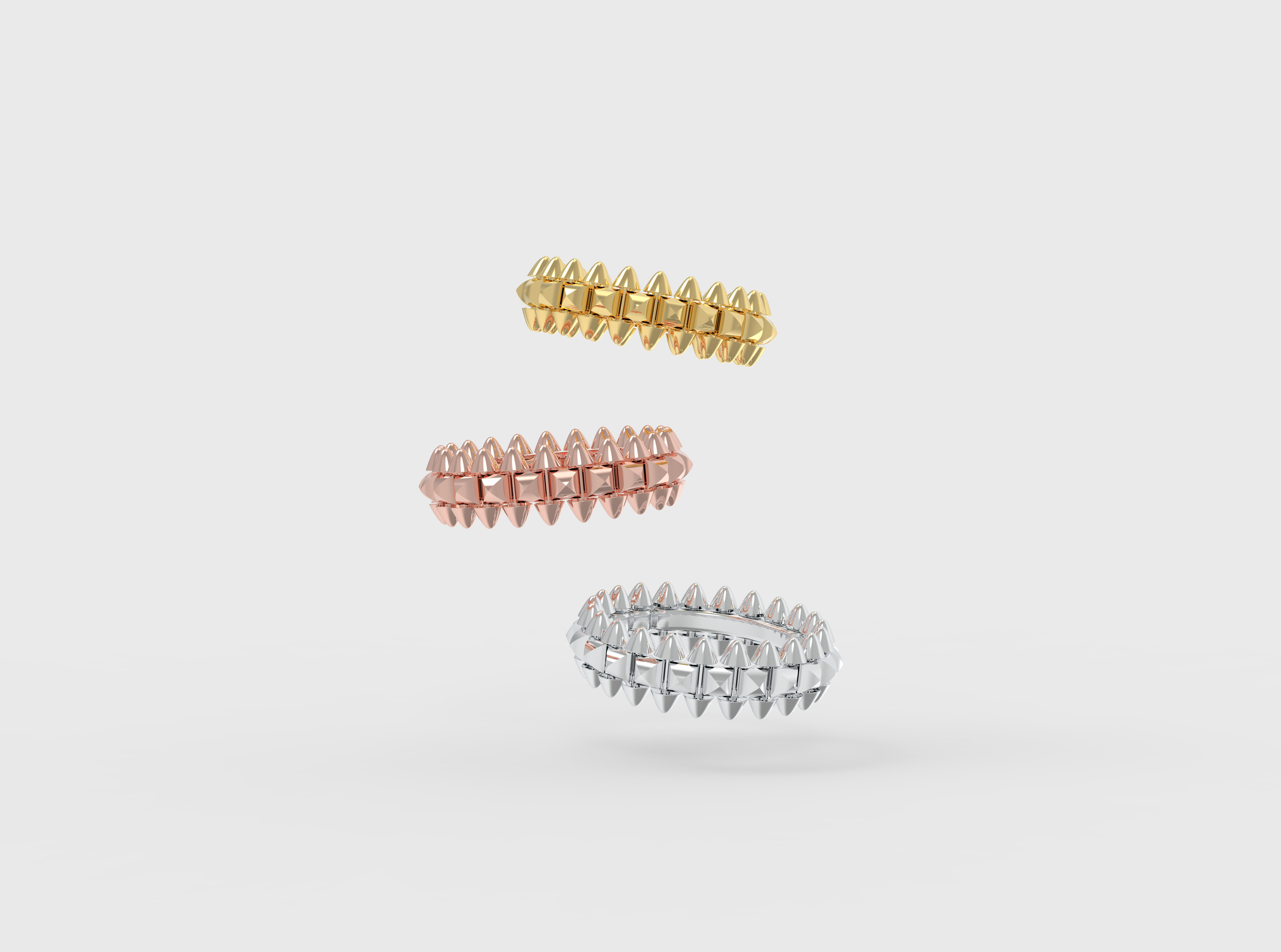 CLASH  Fashion Rings 3D print model_16