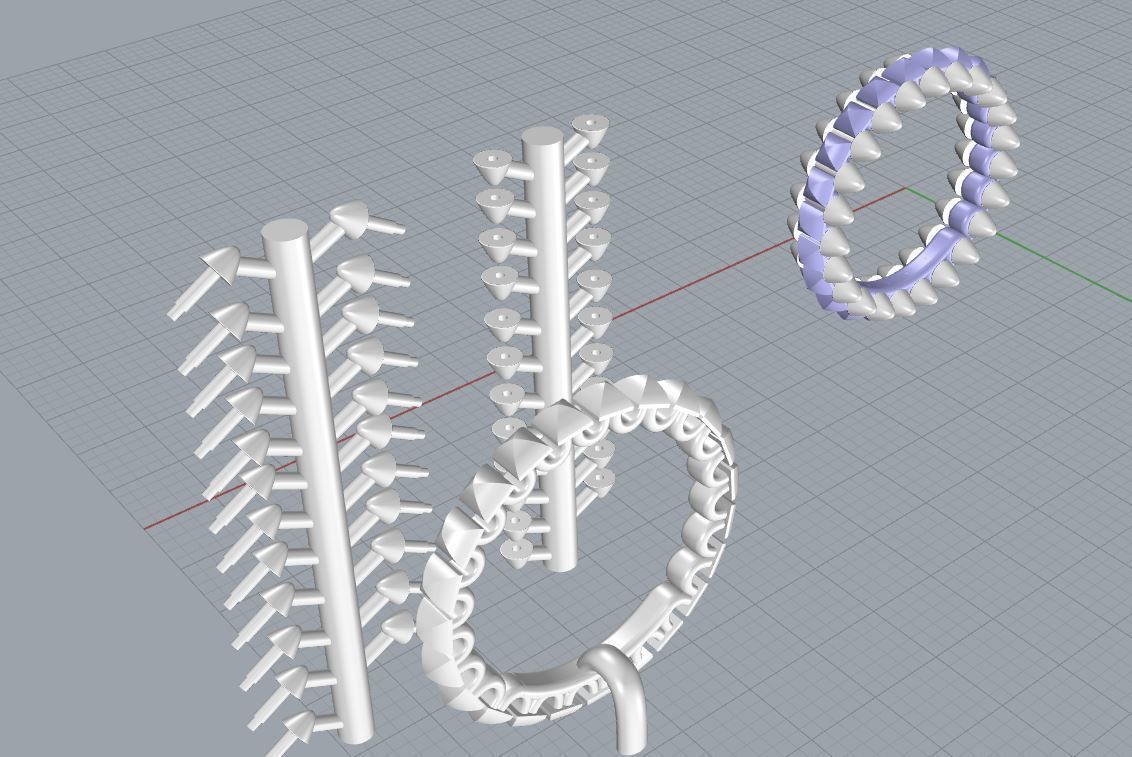 CLASH  Fashion Rings 3D print model_10