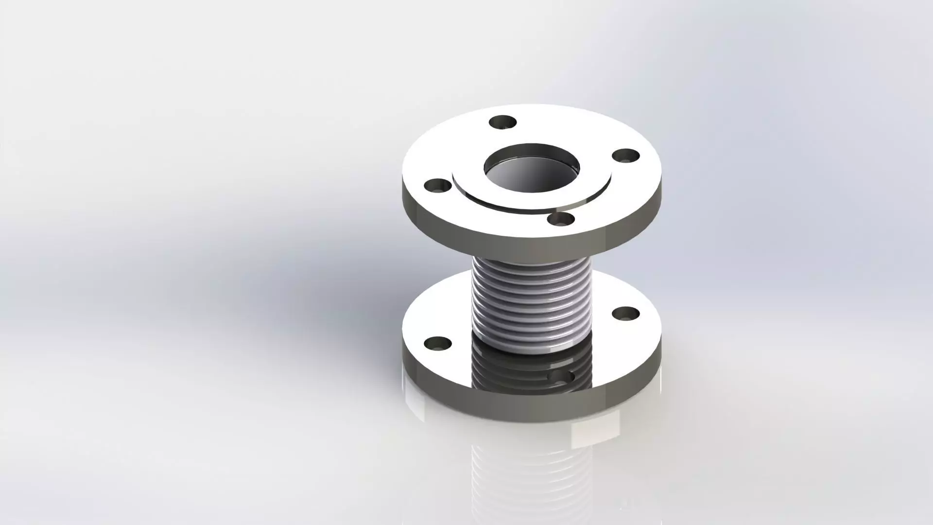 Compensator DN50 3D model_0