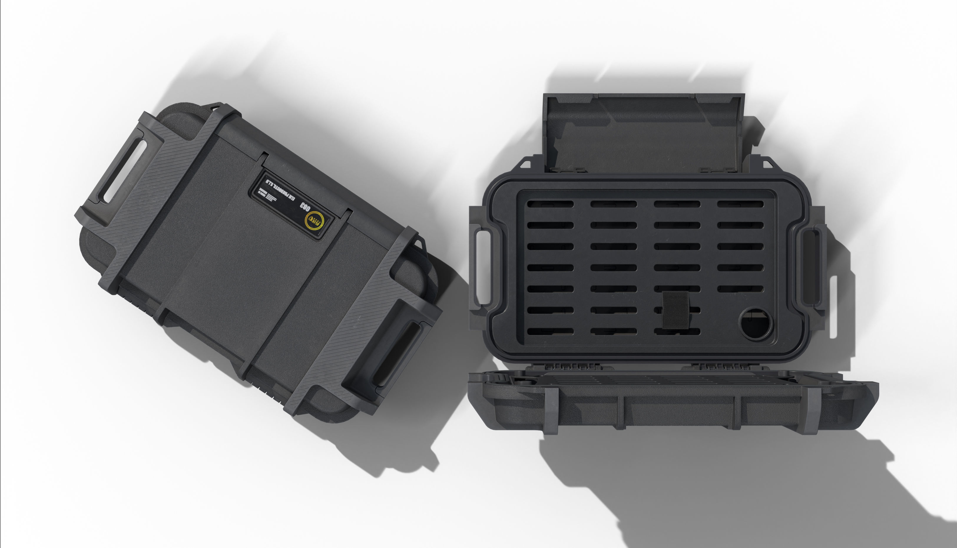 Ruck case with accessories Low-poly 3D model_8