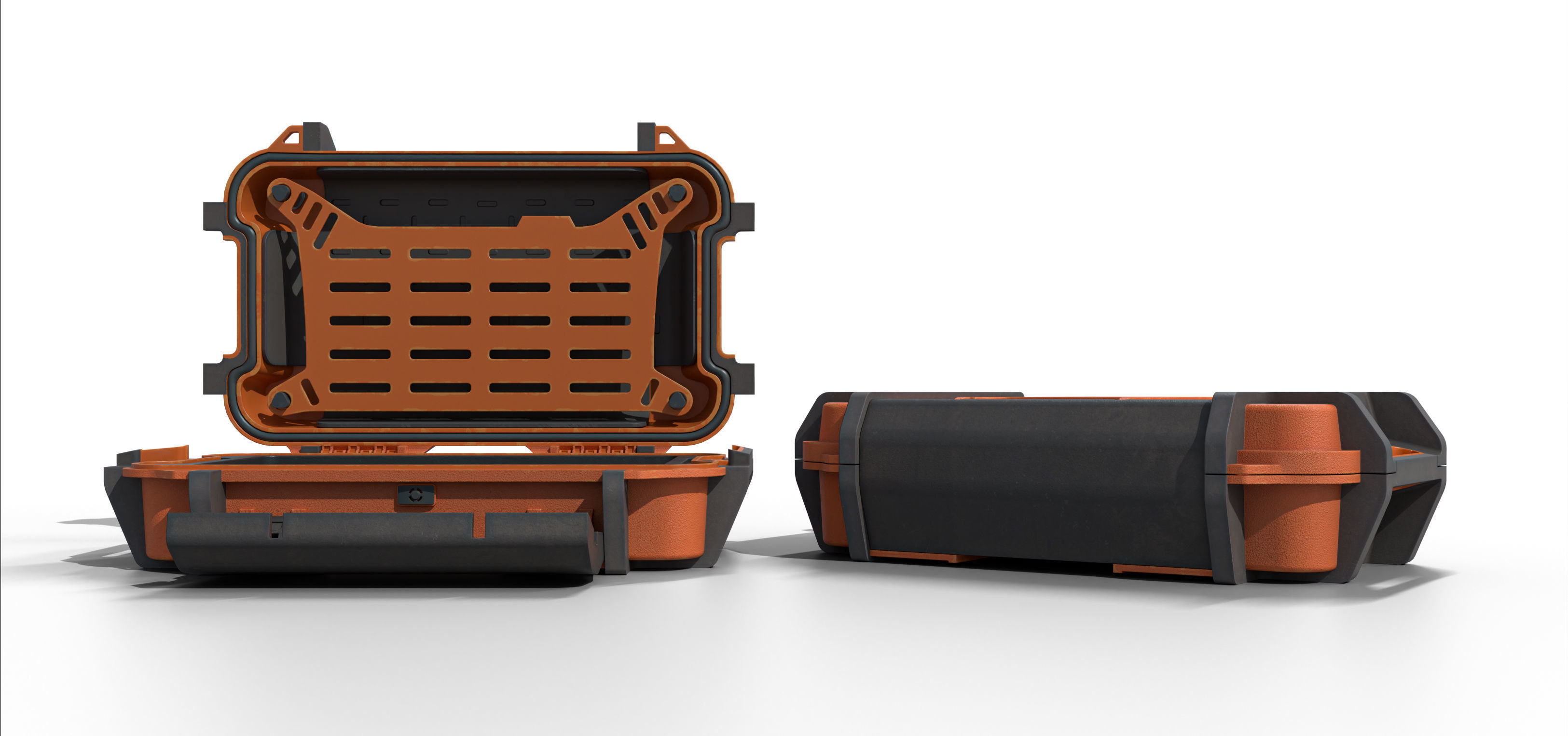 Ruck case with accessories Low-poly 3D model_17