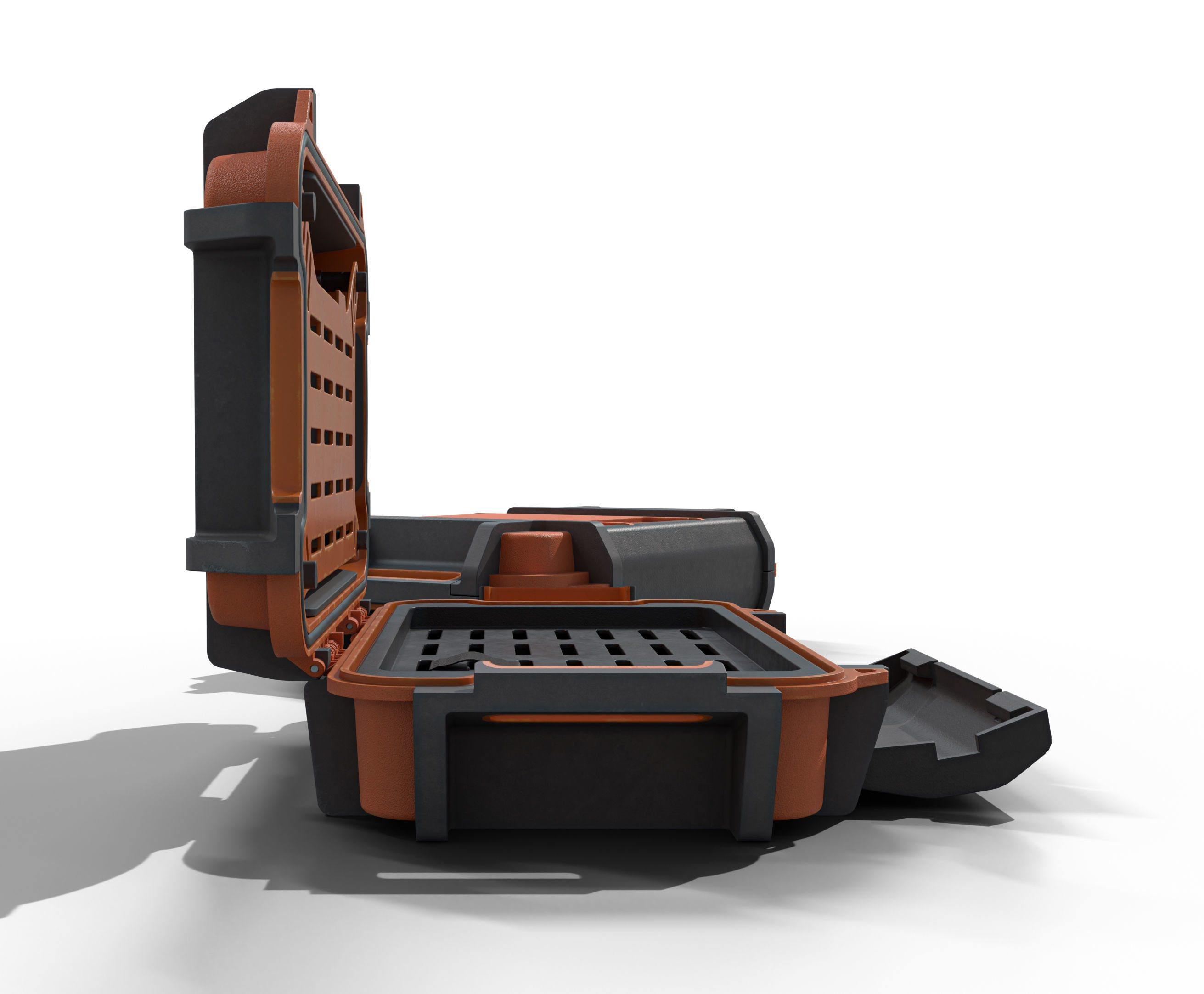 Ruck case with accessories Low-poly 3D model_21