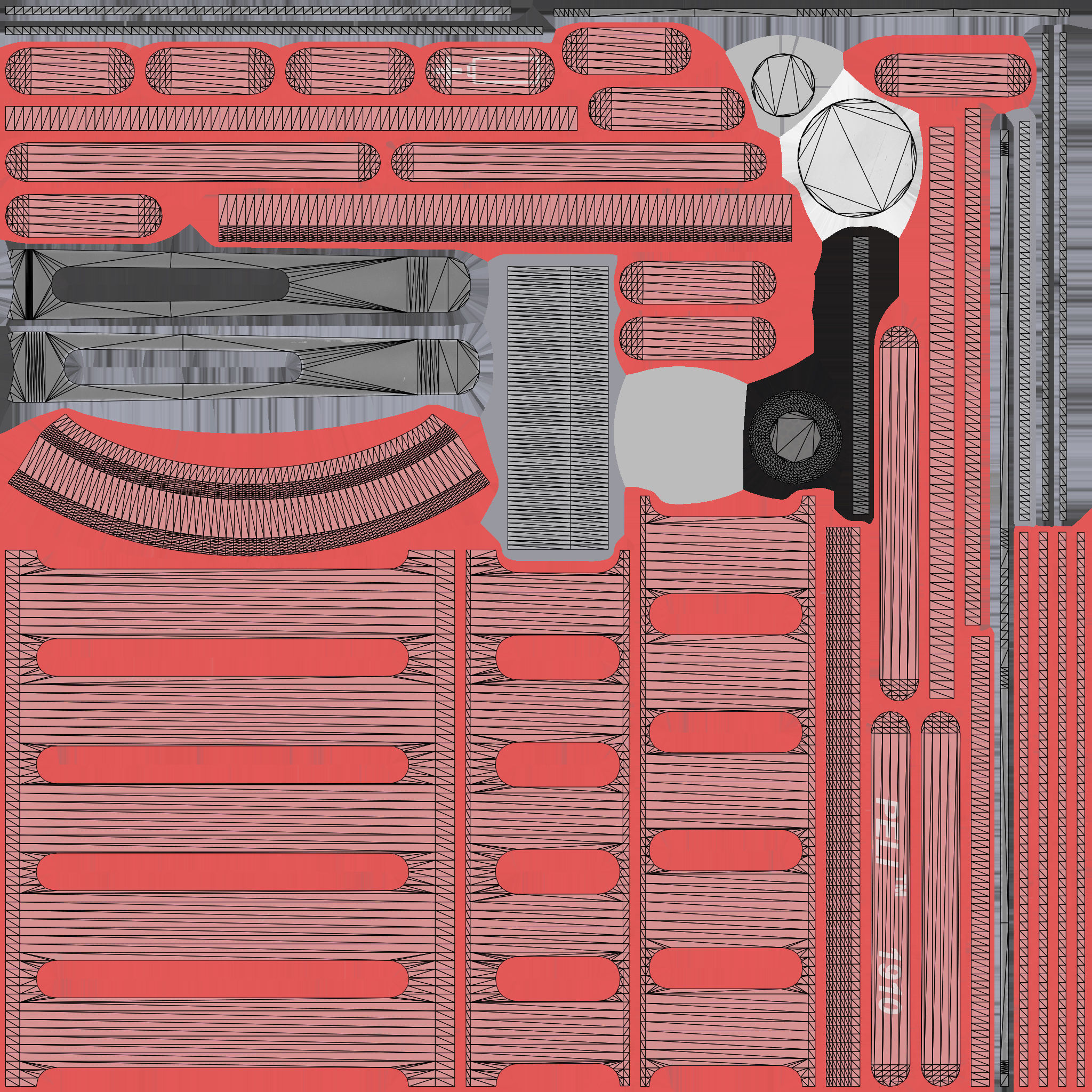 Ruck case with accessories Low-poly 3D model_42