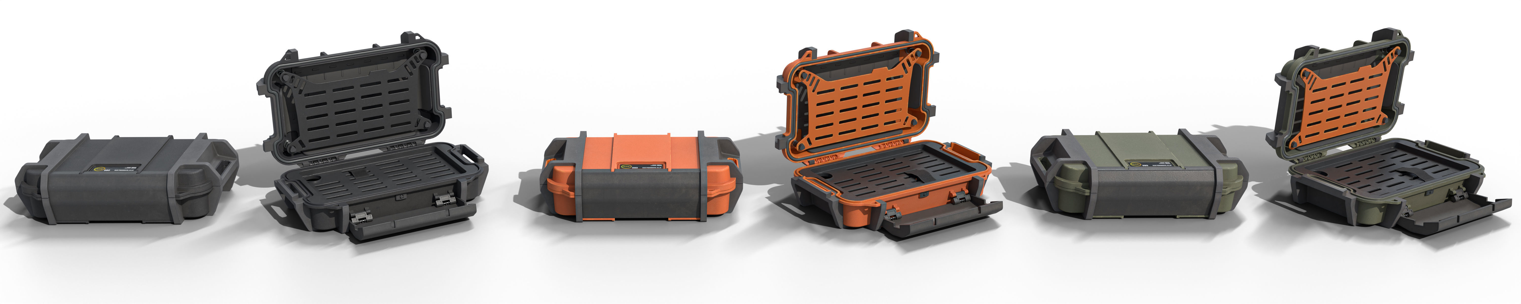 Ruck case with accessories Low-poly 3D model_4