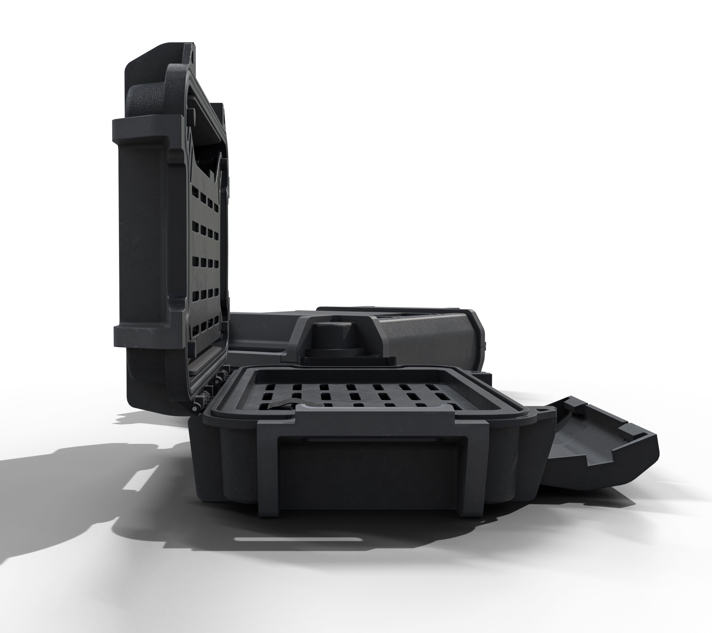 Ruck case with accessories Low-poly 3D model_10