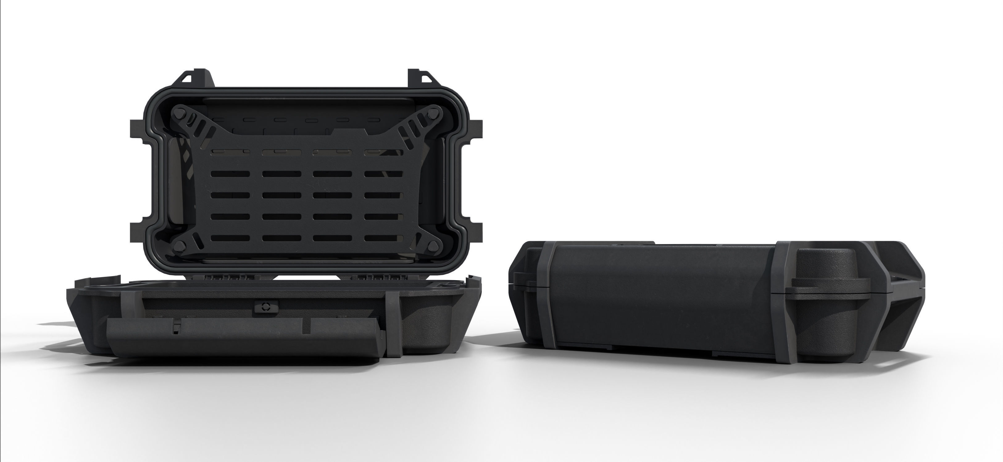 Ruck case with accessories Low-poly 3D model_6