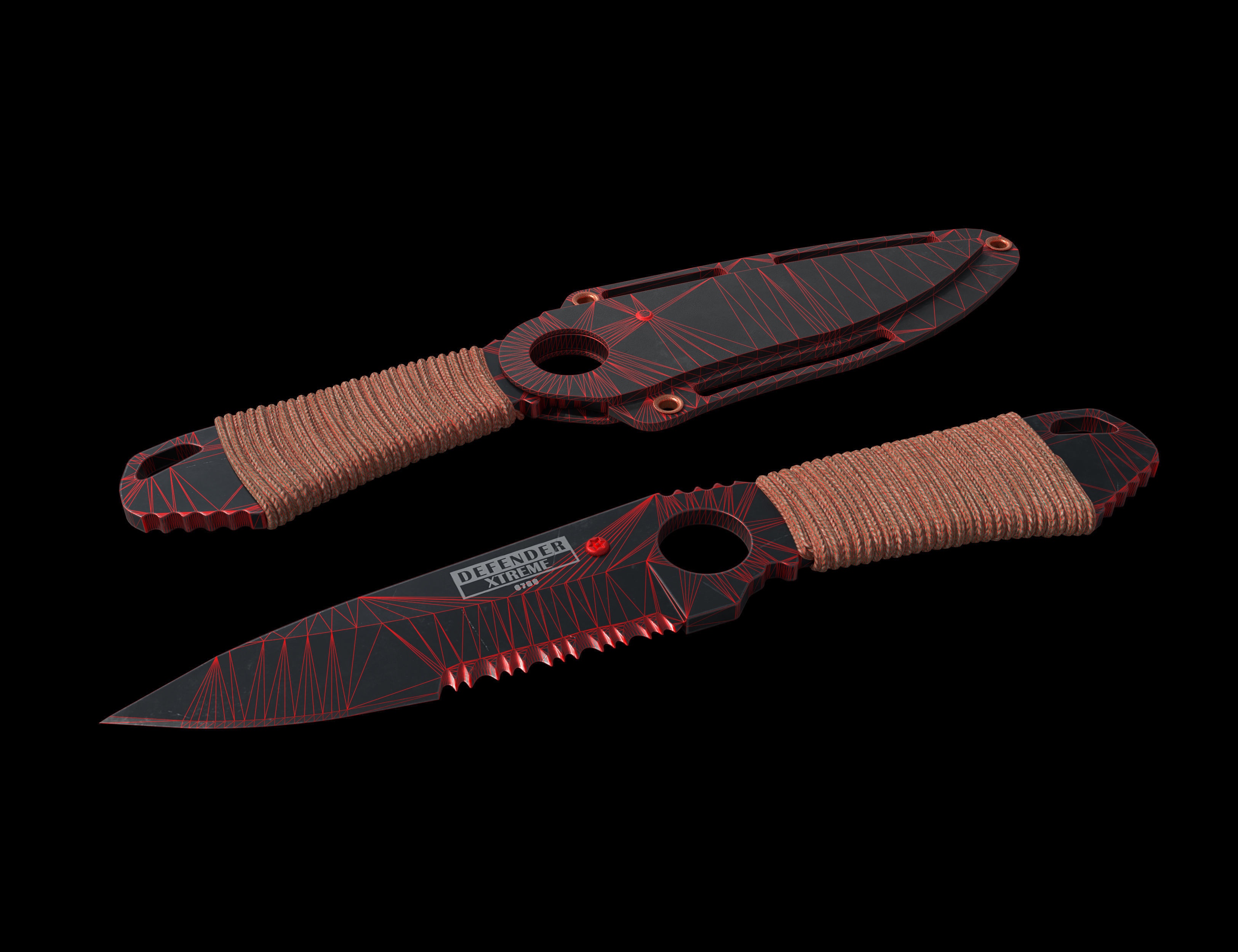 Ruck case with accessories Low-poly 3D model_54