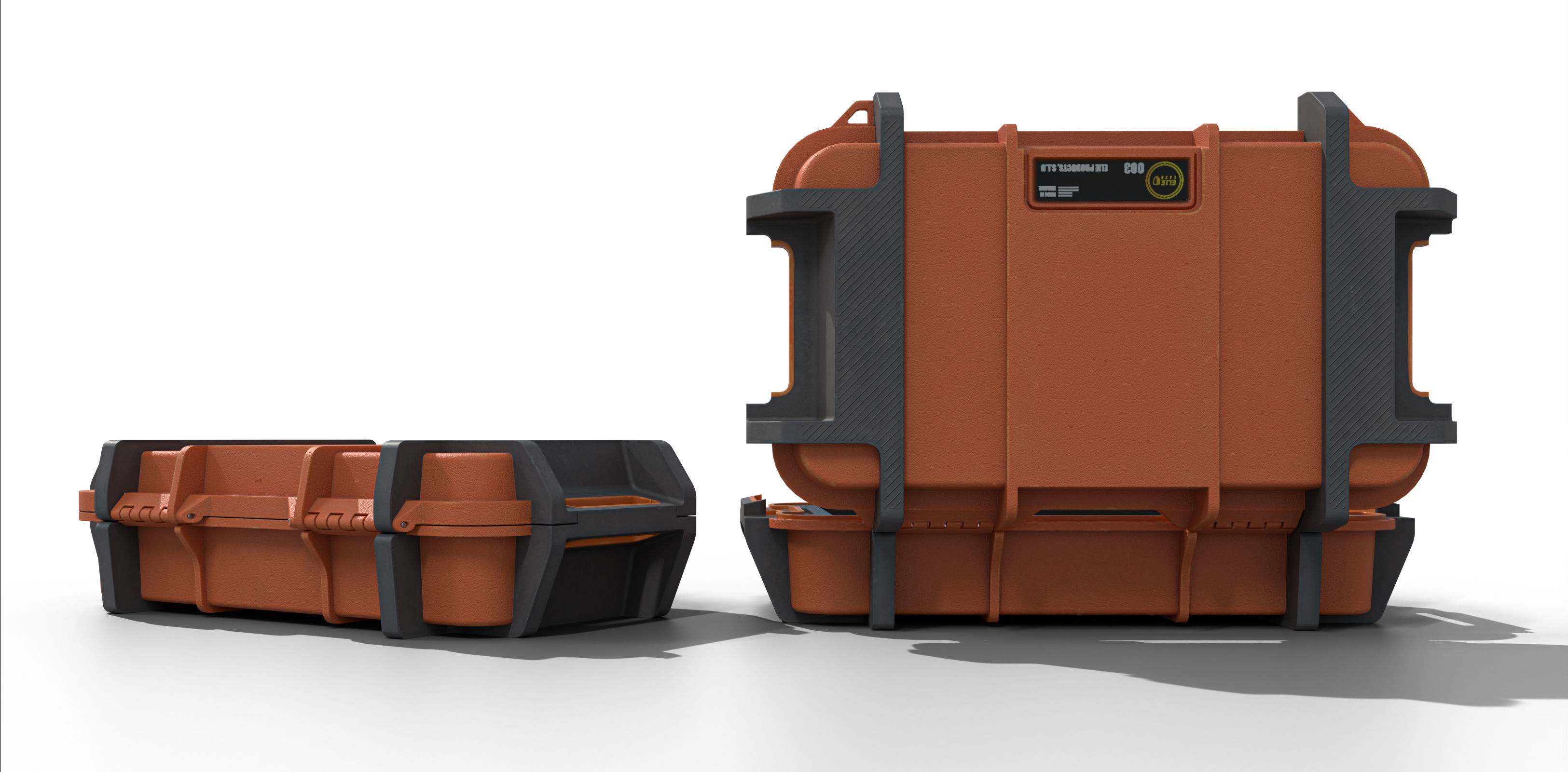 Ruck case with accessories Low-poly 3D model_20