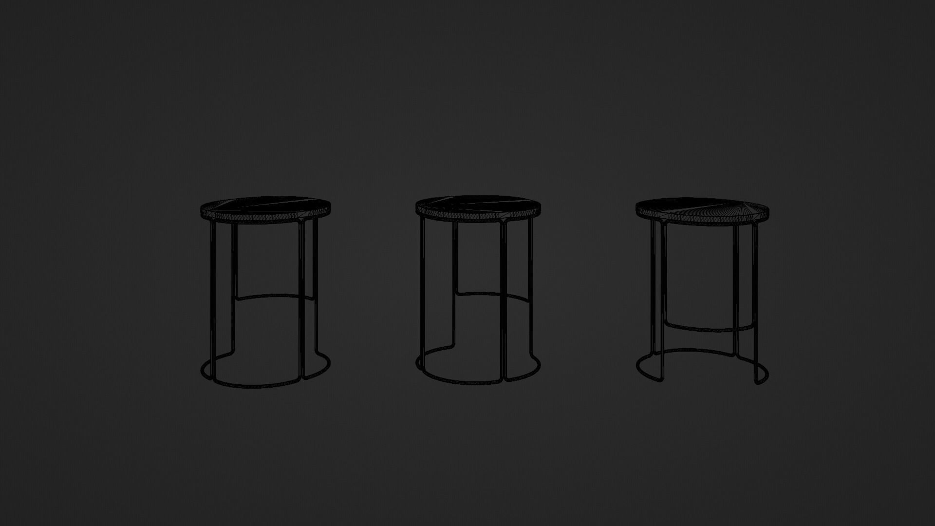 Hardie Stools 3D model_4