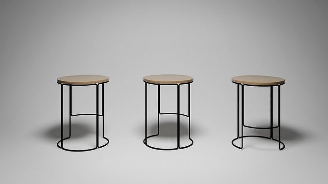 Hardie Stools 3D model