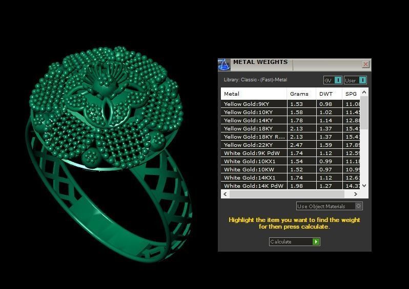 Gold Ring 5 3D print model_5