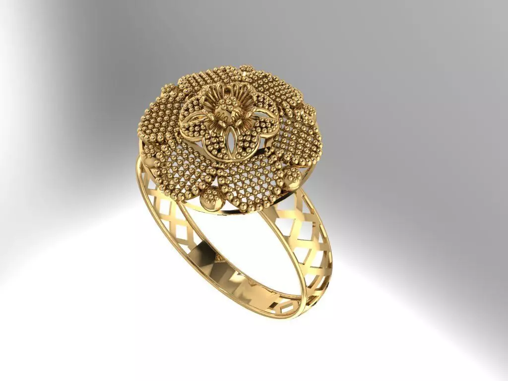 Gold Ring 5 3D print model_0