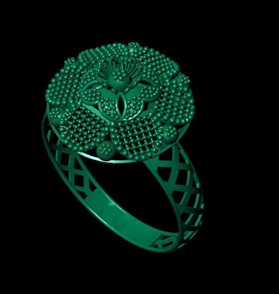 Gold Ring 5 3D print model_4