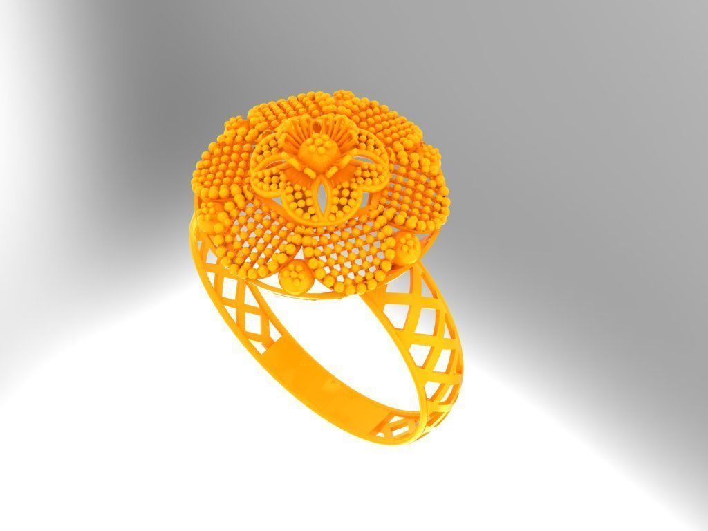 Gold Ring 5 3D print model_3