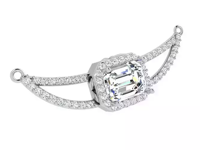 Emerald Halo Pendant 3921